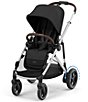 Cybex E-Gazelle S Electronic Assist Stroller, Color:Silver Frame/Moon Black - Image 1