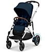 Cybex E-Gazelle S Electronic Assist Stroller, Color:Silver Frame/Ocean Blue - Image 1