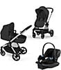Cybex EOS Stroller & Aton G Infant Car Seat Travel System, Color:Moon Black/Silver Frame - Image 1