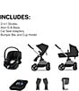 Cybex EOS Stroller & Aton G Infant Car Seat Travel System, Color:Moon Black/Silver Frame - Image 2