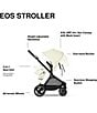 Cybex EOS Stroller & Aton G Infant Car Seat Travel System, Color:Seashell Beige/Black Frame - Image 3