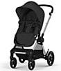 Cybex EOS Stroller & Aton G Swivel Infant Car Seat Travel System, Color:Moon Black/Silver Frame - Image 2
