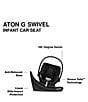Cybex EOS Stroller & Aton G Swivel Infant Car Seat Travel System, Color:Moon Black/Silver Frame - Image 4