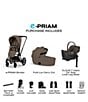 Cybex ePrim Stroller + Cloud T Infant Car Seat + PRIAM Fold Lux Carry Cot -Travel System Bundle - Image 2