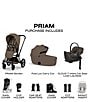 Cybex ePrim Stroller + Cloud T Infant Car Seat + PRIAM Fold Lux Carry Cot Travel System Bundle - Image 2