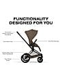 Cybex ePrim Stroller + Cloud T Infant Car Seat + PRIAM Fold Lux Carry Cot Travel System Bundle - Image 6