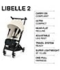 Cybex Libelle 2 Ultra Light Weight Travel Stroller, Color:Canvas White - Image 3