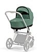 Cybex Lux Carry Cot for Priam 4 & E-Priam 2 Strollers, Color:Leaf Green - Image 2