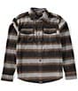 Dakota Grizzly Bowie Long Sleeve Blanket Stripe Woven Shirt, Color:Foggy Blue - Image 1