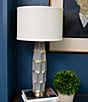 Color:Gray - Image 2 - Lamp Slim Profile Metallic Washed Table Lamp