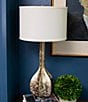 Color:Gold - Image 2 - Metallic Wash Fluted Table Lamp