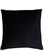 Color:Black - Image 1 - Pillow Oversized Velvet Reversible Square Pillow