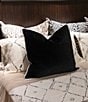 Color:Black - Image 2 - Pillow Oversized Velvet Reversible Square Pillow