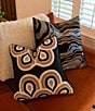 Color:Black - Image 2 - Pillow Reversible Agate Pattern Pillow