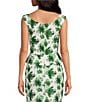 Damaris Bailey Coordinating Celeste Silk Green Floral Print Sweetheart Neckline Corset Peplum Top, Color:Green Floral - Image 2