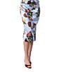 Damaris Bailey Coordinating Delicias Rose Print Pencil Midi Skirt, Color:Blue Floral - Image 3