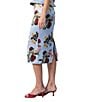 Damaris Bailey Coordinating Delicias Rose Print Pencil Midi Skirt, Color:Blue Floral - Image 4