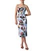 Damaris Bailey Coordinating Delicias Rose Print Pencil Midi Skirt, Color:Blue Floral - Image 5