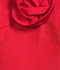 Damaris Bailey Delicias Rosette Corset Applique Flower Strapless Midi Dress, Color:Red - Image 3