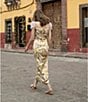 Damaris Bailey Eloise Floral Print Square Neck Mesh Cap Sleeve Maxi Dress, Color:Floral - Image 6
