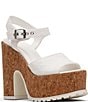 Color:White - Image 1 - Jordina Eyelet Lugged Platform Sandals