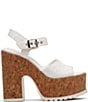 Color:White - Image 2 - Jordina Eyelet Lugged Platform Sandals