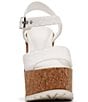 Color:White - Image 5 - Jordina Eyelet Lugged Platform Sandals