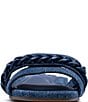 Color:Blue Jean - Image 5 - Kieryn Denim Monochromatic Chain Slide Sandals