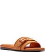 Color:Apricot - Image 1 - Kylah Buckle Strap Flat Sandals