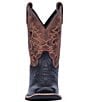 Color:Black/Brown - Image 5 - Kids' River 9#double; Leather Western Boots (Youth)
