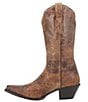 Color:Tan - Image 4 - Colleen Distressed Leather Western Boots