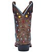 Color:Brown - Image 3 - Girls' Starlett 8#double; Star Detail Western Boots (Toddler)
