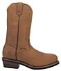 Color:Mid Brown - Image 2 - Men's Albuquerque 12#double; Waterproof Western Work Boots