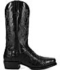 Dan Post Men's Zandor 13#double; Caiman Leather Square Toe Western Boots - Image 2
