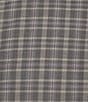Color:Grey - Image 4 - Daniel Cremieux Signature Label A Touch Of Cashmere Small Plaid Long Sleeve Woven Shirt