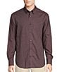 Color:Port Red - Image 1 - Daniel Cremieux Signature Label A Touch Of Cashmere Solid Long Sleeve Woven Shirt
