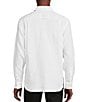 Color:Lucent White - Image 2 - Daniel Cremieux Signature Label Albini Linen Long Sleeve Woven Shirt