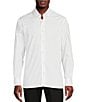 Color:Lucent White - Image 1 - Daniel Cremieux Signature Label Canclini Cotton Dobby Long Sleeve Woven Shirt