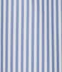 Color:Medium Blue - Image 4 - Daniel Cremieux Signature Label Canclini Cotton Dobby Striped Long Sleeve Woven Shirt