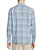 Color:Blue - Image 2 - Daniel Cremieux Signature Label Check Basket Weave Long Sleeve Woven Shirt