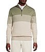 Cremieux Daniel Cremieux Signature Label Color Block Quarter-Zip Pullover, Color:Green - Image 1
