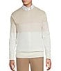 Cremieux Daniel Cremieux Signature Label Color Block Sweater, Color:OATMEAL HEATHER - Image 1
