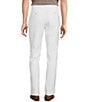 Color:White - Image 2 - Daniel Cremieux Signature Label Cotton Linen Herringbone Flat Front Pants