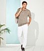 Color:White - Image 5 - Daniel Cremieux Signature Label Cotton Linen Herringbone Flat Front Pants