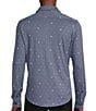 Color:Ink Blue - Image 2 - Daniel Cremieux Signature Label Dainty Florals Interlock Long Sleeve Coatfront Shirt