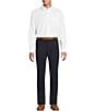Cremieux Daniel Cremieux Signature Label Flat Front Solid Travel Pants, Color:Dark Navy - Image 3