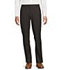 Cremieux Daniel Cremieux Signature Label Flat Front Stretch Houndstooth Dress Pants, Color:Brown - Image 1