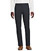 Cremieux Daniel Cremieux Signature Label Flat Front Stretch Houndstooth Dress Pants, Color:Navy - Image 1