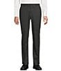 Cremieux Daniel Cremieux Signature Label Flat Front Stretch Stripe Dress Pants, Color:Grey - Image 1