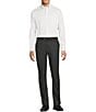 Cremieux Daniel Cremieux Signature Label Flat Front Stretch Stripe Dress Pants, Color:Grey - Image 3
